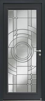 Portes battantes aluminium contemporaine - grand vitrage Arapao, isolation phonique et thermique exceptionnelle_0