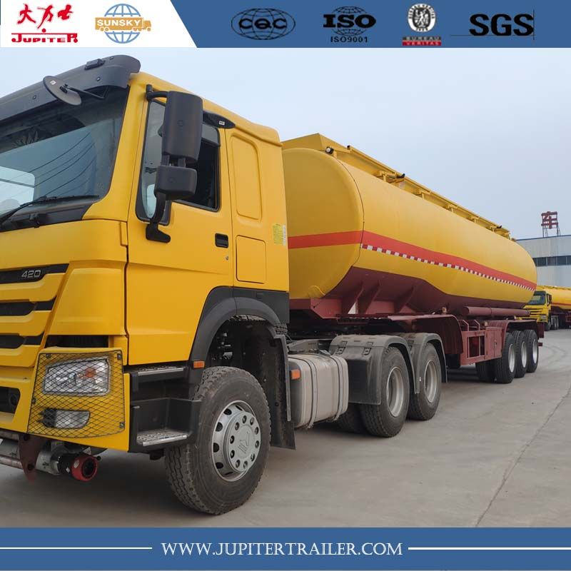 Remorque citerne - Xiamen Sunsky Trailer Co., Ltd - acier au carbone - semi-remorque essence 40 000 L à 3 essieux_0