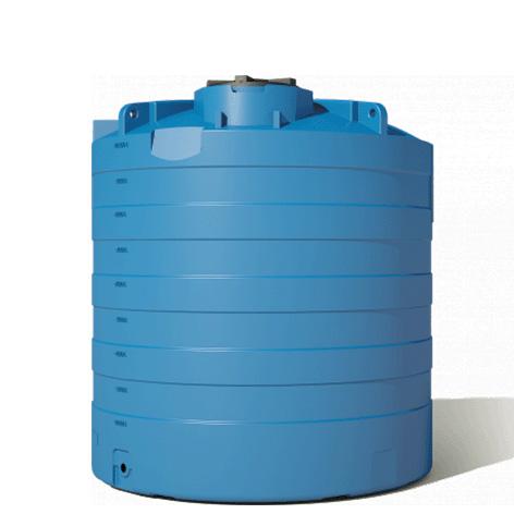 Réservoir rotomoulé en polyéthylène - 10000L aérien avec vanne DN 50 et bouchon vissant sécurisé_0