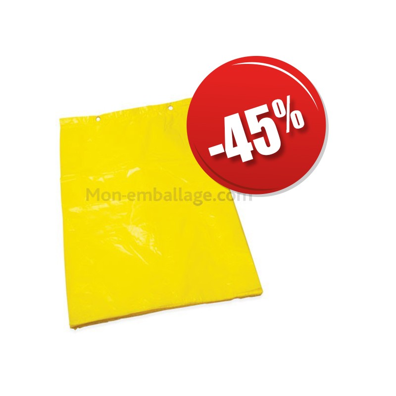 Sac liassé haute densité jaune 21 x 3 x 34 cm - 16 microns - par 4500 - sli21334hdj_0
