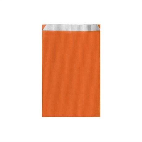 SACHET PLAT UNI 12+5X18 CM ORANGE (VENDU PAR 250)