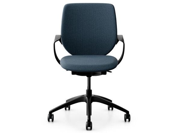 Siège de bureau capitonné - mécanisme synchrone automatique - Giroflex 313 - dessiné par Paolo Fancelli_0