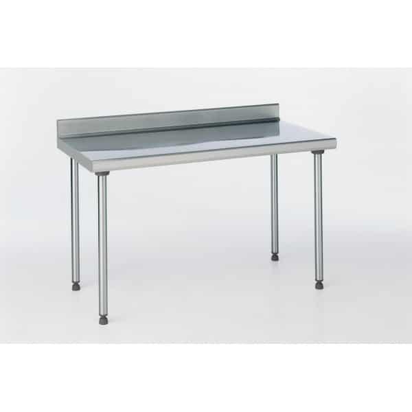 Table inox TS 15N démontable sur piétement à dosseret pieds ronds largeur 700 mm (Longueur, mm: 2400 Réf-404999-44)_0