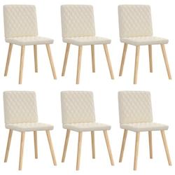 VidaXL Chaises à Manger Lot De 6 Lin - beige 8721158569479_0