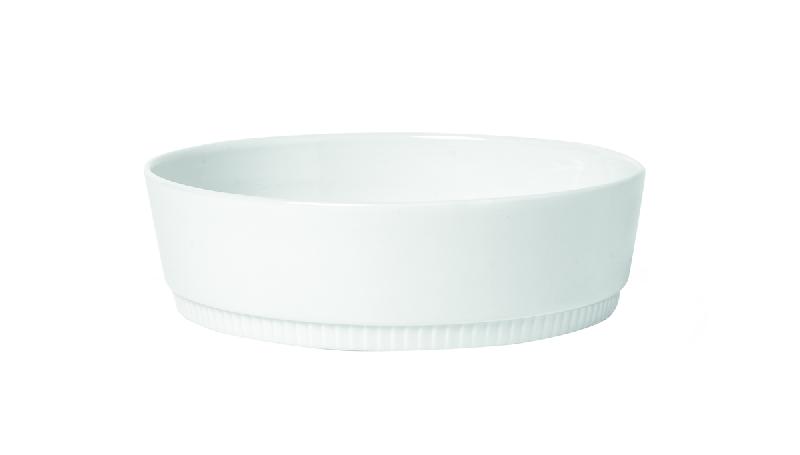 PLAT À GRATIN ROND BLANC PORCELAINE Ø 23 CM TOULOUSE PILLIVUYT