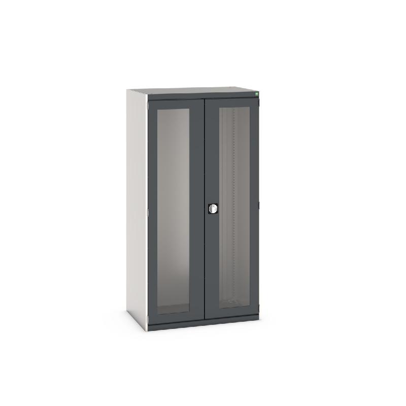 Armoire d'atelier Cubio SMLFS-10620 - Portes transparentes - 1050x650x2000 mm - Charge lourde 1,5 tonne_0
