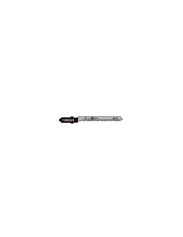 PACK DE 5 LAMES DE SCIE SAUTEUSE TCB5020 POUR LE BOIS 50MM - HANGER - 150217