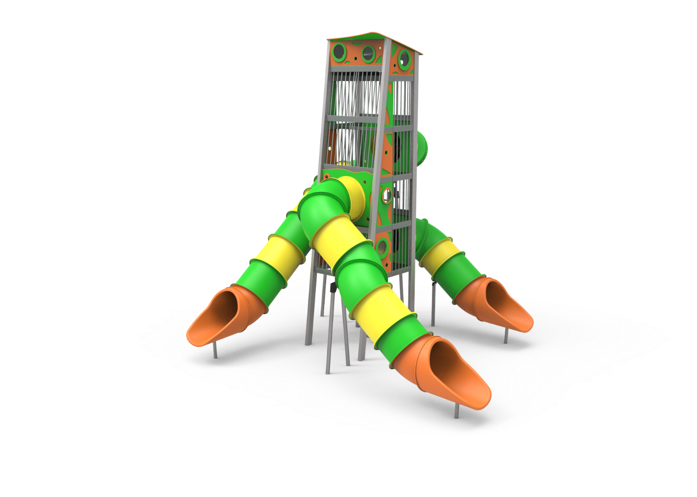 Aire de jeux Buho - JALU11 - Aluminium robuste, couleurs vives et accessibilité pour enfants_0