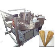 Appareil à cornet de glace professionnel - Henan Gelgoog - 500-800 pcs/h - Structure en acier inoxydable et aluminium_0