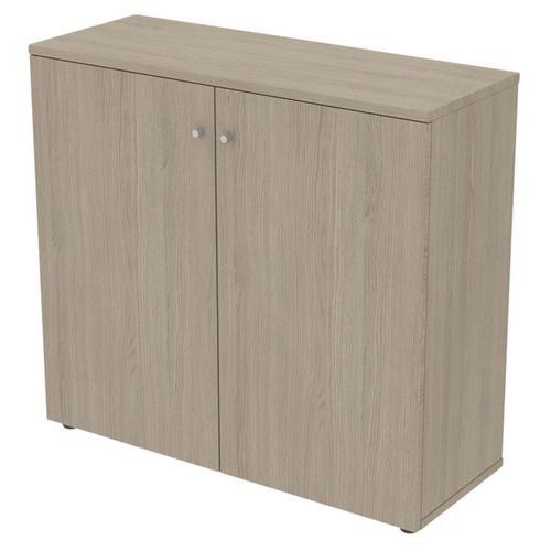 ARMOIRE PORTES BATTANTES 120 X 45 HT 110 CM CHÊNE GRIS - MBA