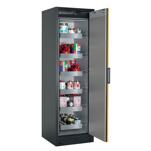 ARMOIRE Q-PEGASUS-90 Q90.195.060.WDACR GRIS/JAUNE-6 TIROIR - ASECOS