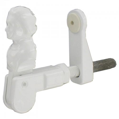ARRÊT BERGÈRE ALUMINIUM - AVEC BUTÉE - RÉGLABLE - NOIR - 110 MM BURGAUD