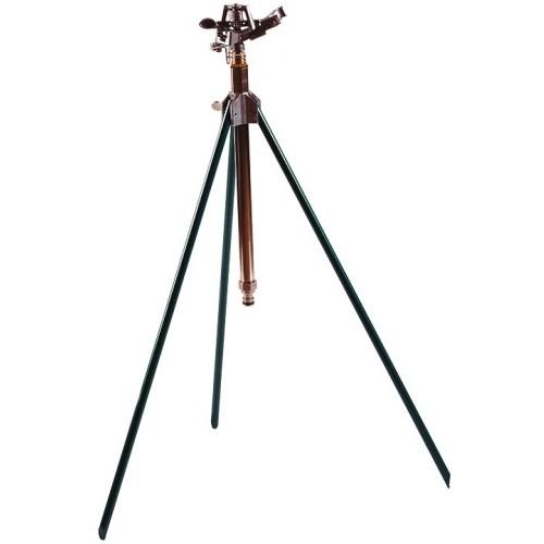 ARROSEUR CANON LAITON SUR TRÉPIED ACIER - ENTRÉE 20X27 - RÉGLABLE DE 20° À 360° FAUQUET
