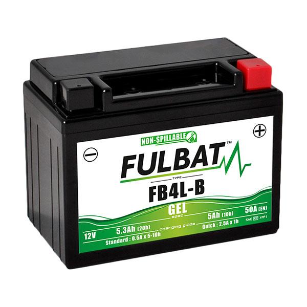 BATTERIE MOTO GEL YB4L-B / FB4L-B 12V 5AH_0