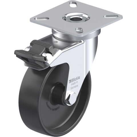 BLICKLE - ROULETTE PIVOTANTE À FREIN Ø 75MM BANDAGE POLYAMIDE PA 6.6 75KG - LPA-POA 75G-FI