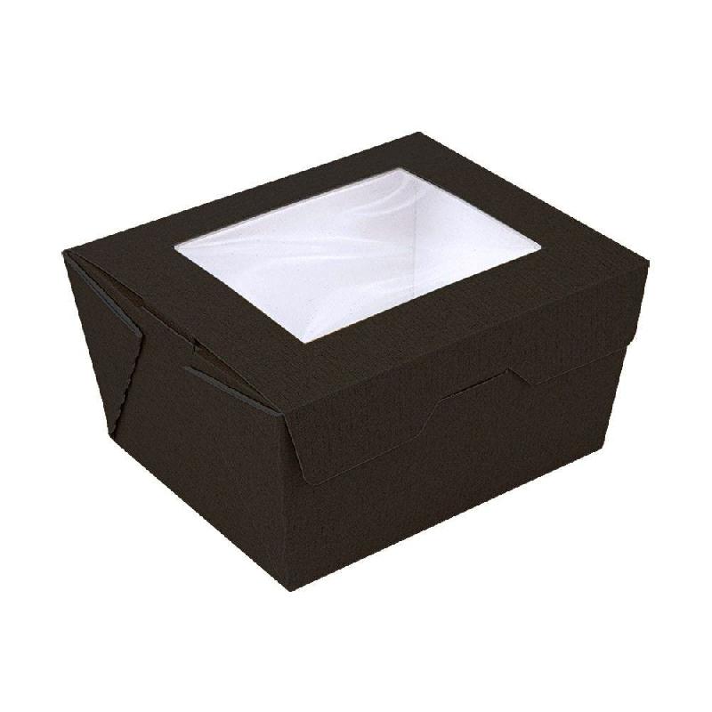 Boîte avec fenêtre The Pack carton nano micro 780 ml 11,2x9x6,4cm noir - par 300_0