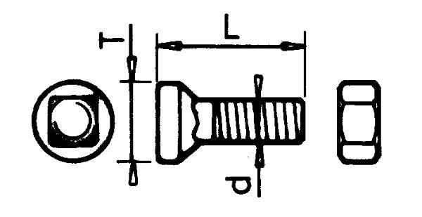 BOULONS TÊTE FRAISEE CC 11X35 A.DURO (25)