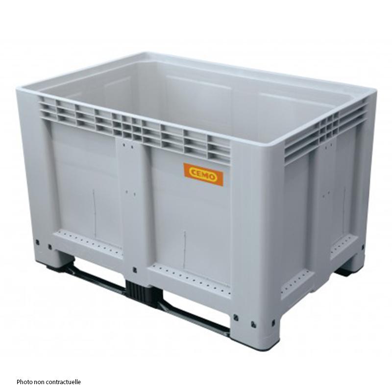 BOX LOGISTIQUE 525 litres sans couvercle - Pour vrac solide, pas de liquide - CEMO - 8613_0