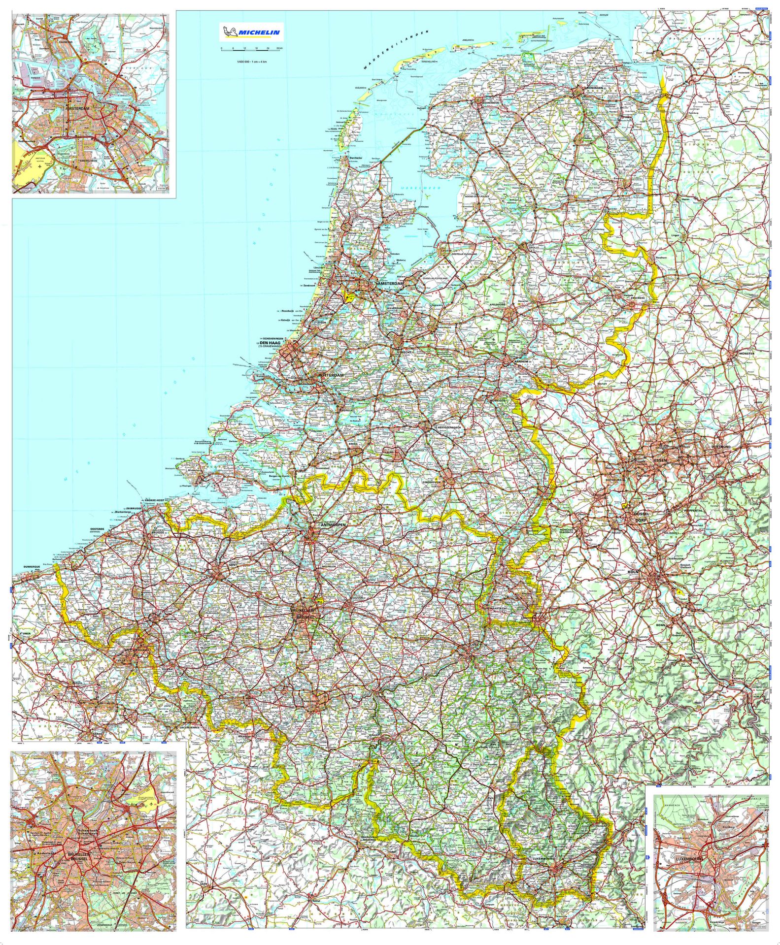 Carte benelux michelin_0