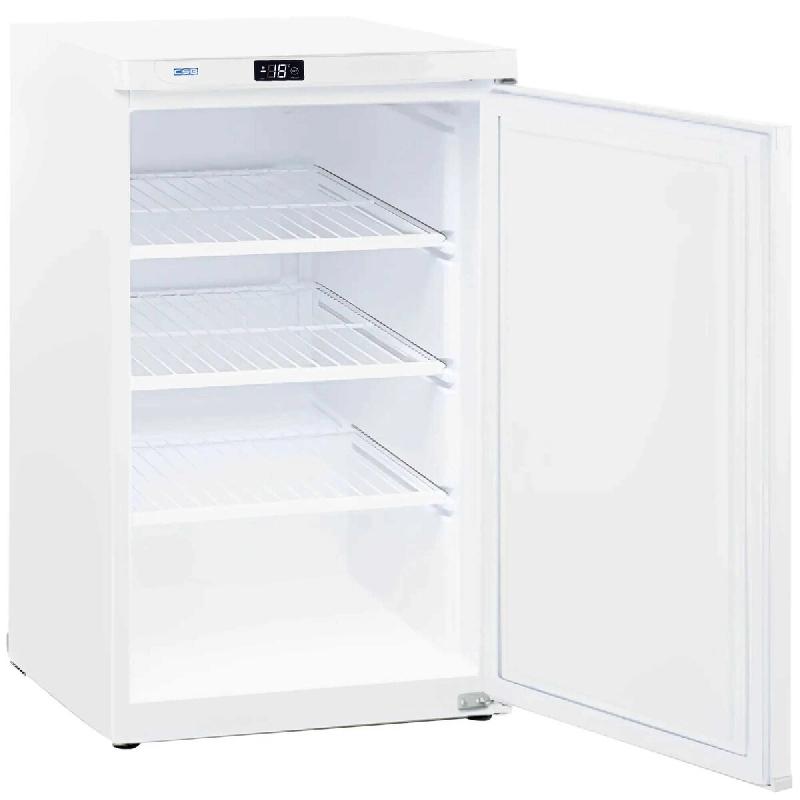 CISABA Congélateur vertical professionnel 112 litres avec 3 clayettes pour CHR. Armoire de congélation statique professionnelle pour bar et restaura_0