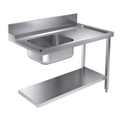 CombiSteel Table d'Entrée Avec  Etagère à Droite Pour 7280.0045 0046 - 3667335006267_0