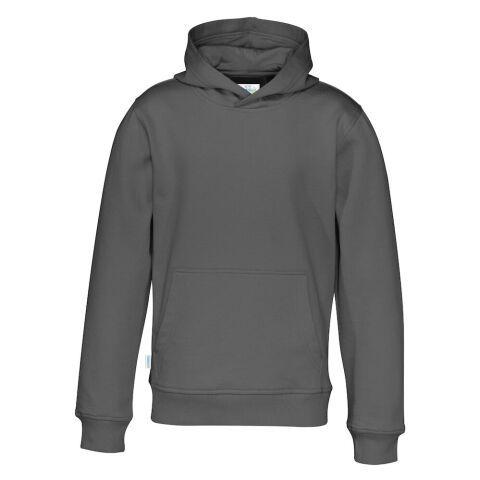 COTTOVER SWEATSHIRT À CAPUCHE ENFANT - CERTIFIÉ GOTS ANTHRACITE - TAILLE 8 ANS