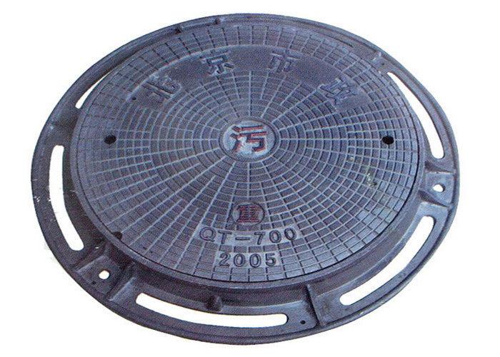Couvercle de regard rond en fonte de fer malléable - OEM avec cadre - Shuangxing_0