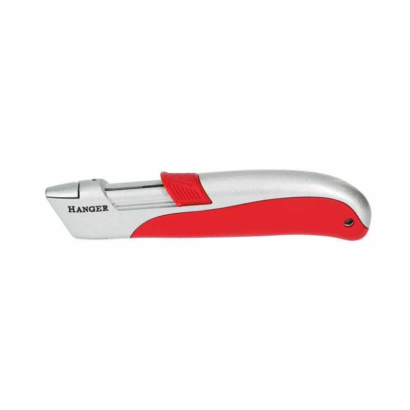 CUTTER POUR LAMES TRAPÈZE À LAME AUTO-RÉTRACTABLE AVEC ÉTUI DE 10 LAMES - HANGER - 110021