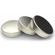 D-3x8-n - Aimant permanent en néodyme - Disque 3 x 8 mm - Nickelé - Température max 80°C_0