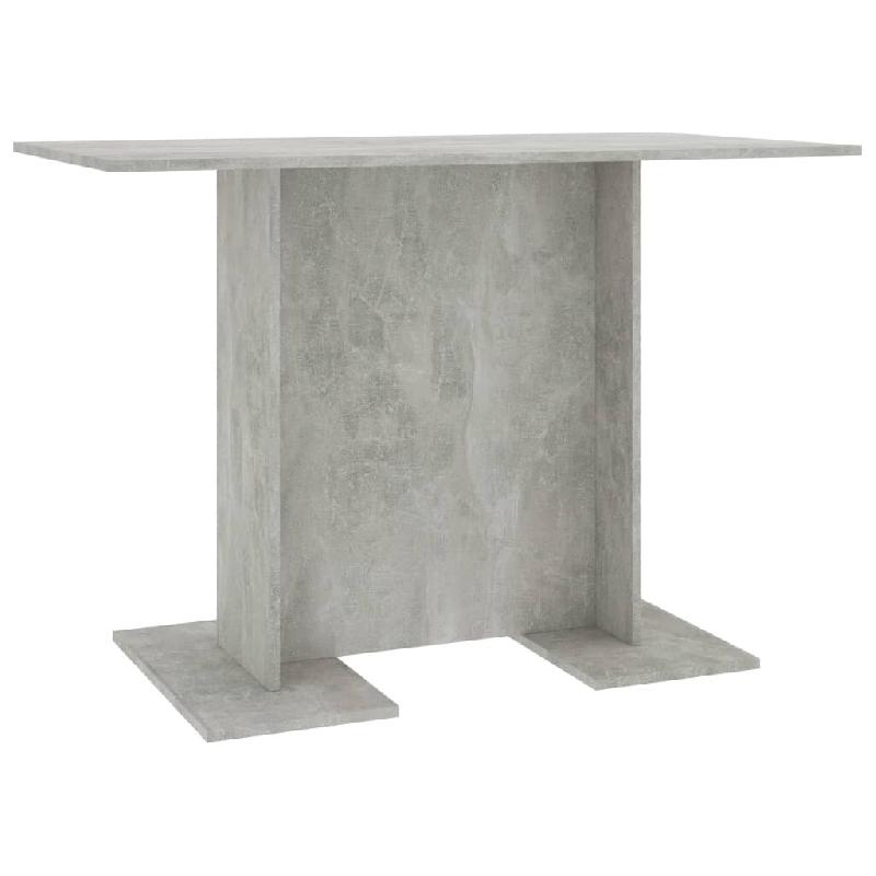 Décoshop26 - Table de salle à manger design simple 110  x  60  x  75 cm aggloméré gris DEC036638 - gris 3000261321859_0