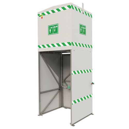 DOUCHE ET LAVEUR D'YEUX COMBINÉ A RESERVOIR (CHAUFFÉE) 350L - JUSTRITE