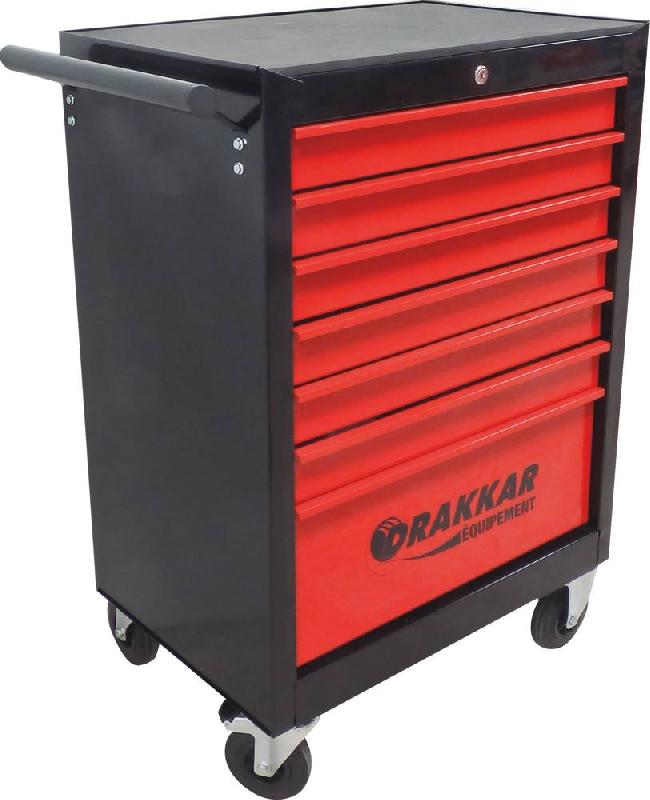 DRAKKAR - Servante d'atelier 7 tiroirs avec 197 outils - Modules mousse carbone - Réf. 83889_0