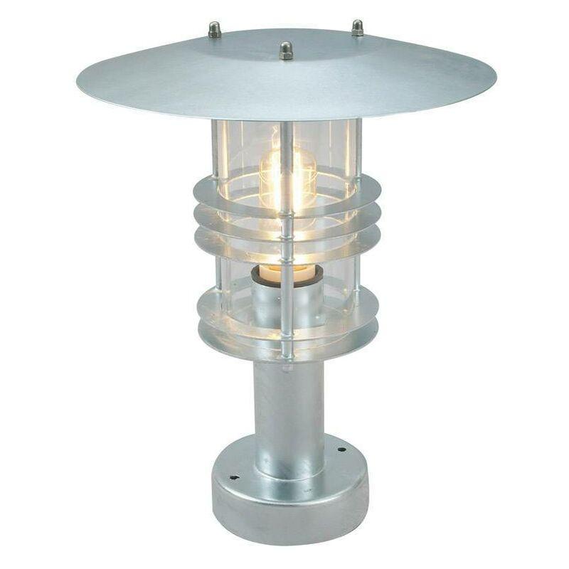 Mojawo® Lot de 2 lanternes de Jardin en Acier Inoxydable avec Lanterne en Verre 30//40 cm Argenté