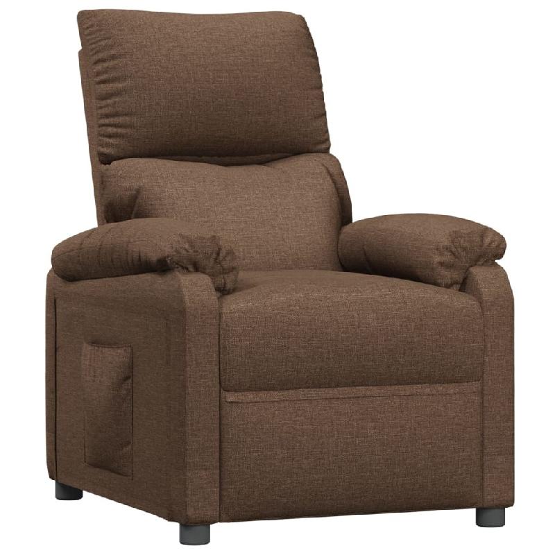 Fauteuil inclinable Marron Tissu Modèle Rerdoria - 340179_0