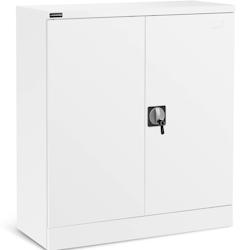 Fromm & Starck - Fromm & Starck Armoire De Bureau Métallique À Dossiers Star_MCAB_21 (Blanc, 91,5 x 40 x 102 cm, Capacité de Charge 80 kg, 2 - blan_0