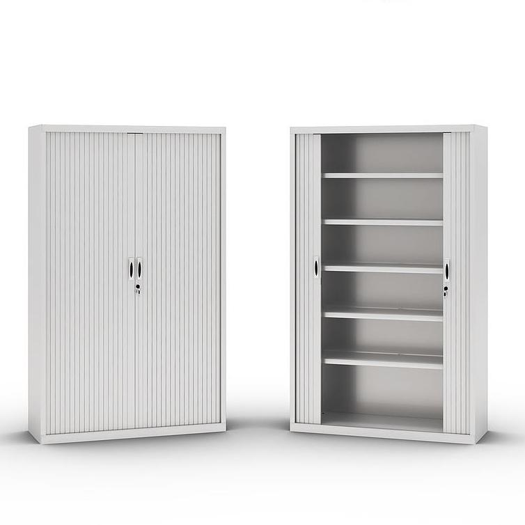 Armoire à rideau Galaxy haute - L120 cm - Structure monobloc en tôle laminée à froid avec rideaux 30 mm_0