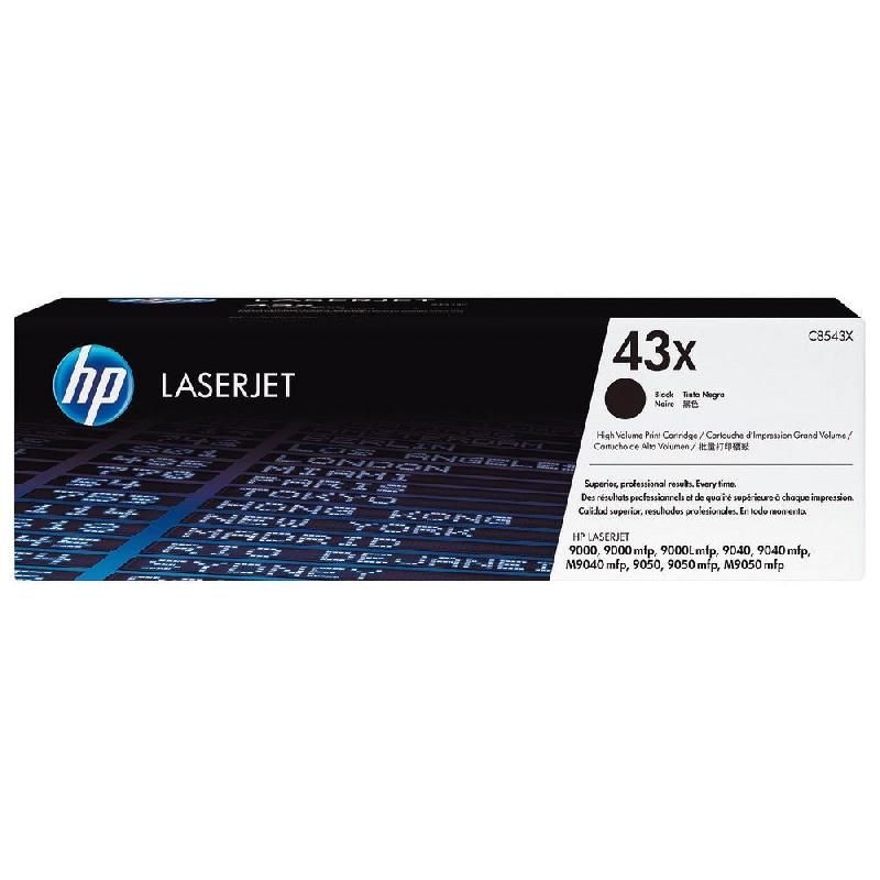 HEWLETT PACKARD TONER ORIGINAL 43X (C8543X) - COULEUR: NOIR