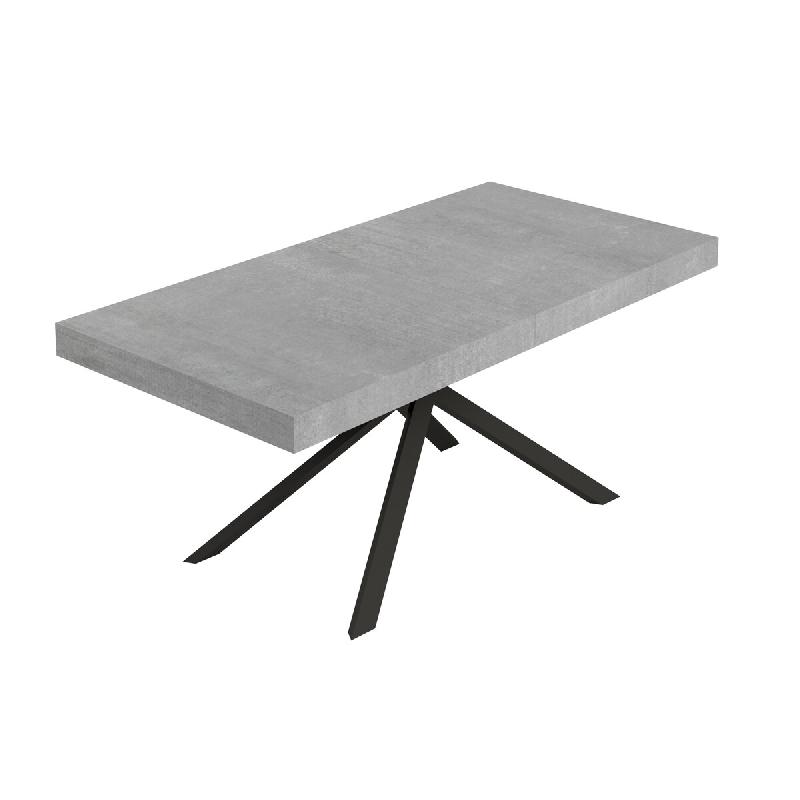 Itamoby Table Extensible Niket 180/284X90 Cm Pieds Béton Anthracite - gris multi-matériau VE0180TAVNIKE-CM_0