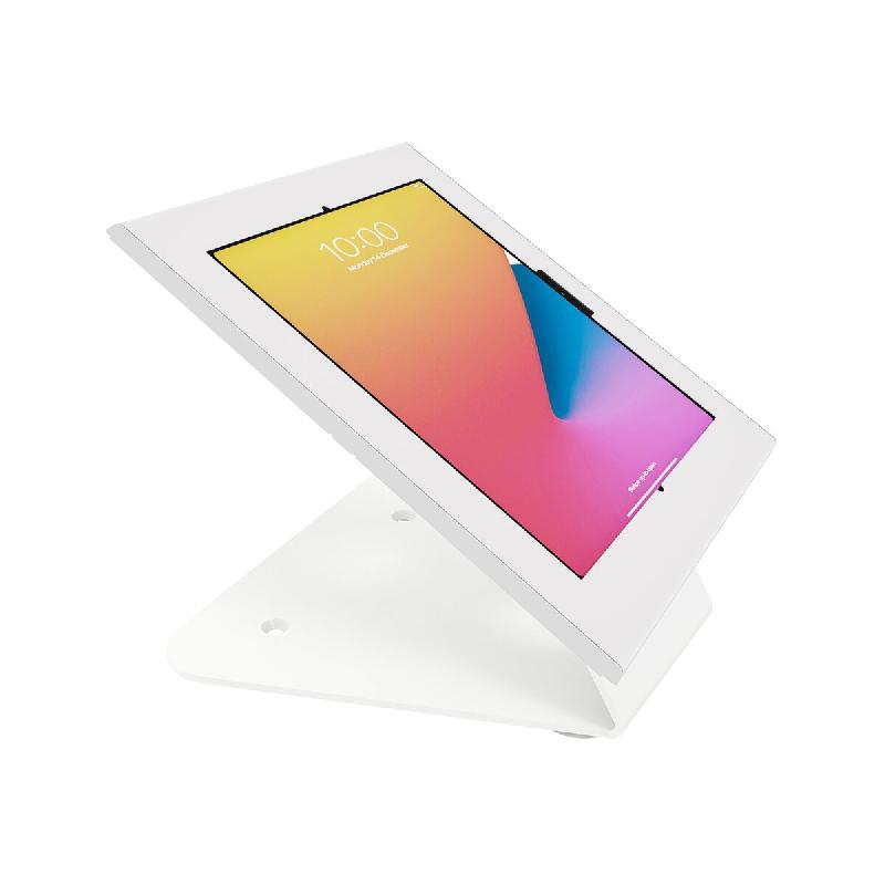 KIMEX - Support tablette mural ou de table universel Apple et Samsung 12.9''-13'' Blanc - blanc plastique 3700685427112_0