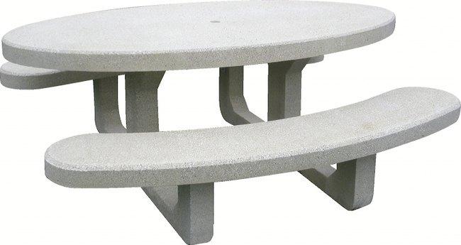 TABLE-BANCS RÉCIFE OCRE SABLÉ - MANUTAN COLLECTIVITÉS