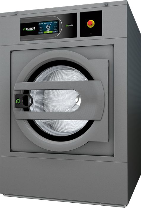 Laveuses simple essorage - domus laundry - grande porte de chargement en aluminium_0