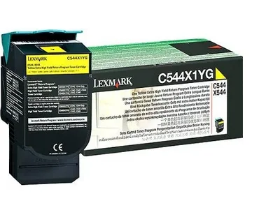 LEXMARK C544, X544 cartouche de toner jaune très haute_0