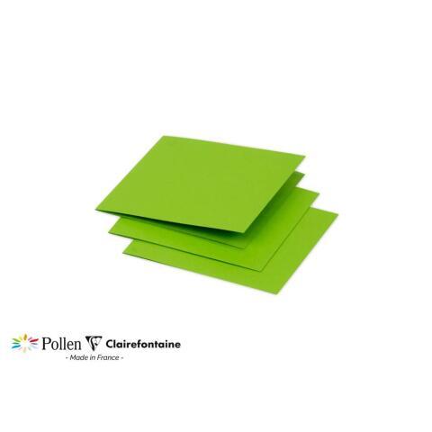 LOT DE 2 - PAQUET DE 25 CARTES PLIÉES POLLEN 116X116MM 210G/M²