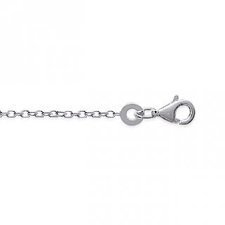 LOT DE 3 CHAINES MAILLE FORÇAT DIAMANTÉE  EN ARGENT - 3 TAILLES