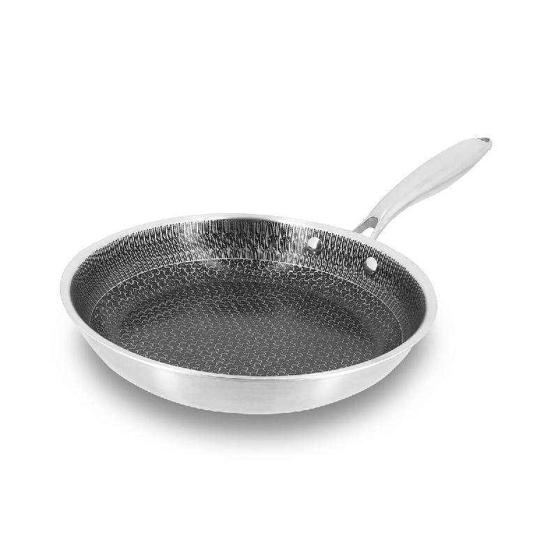 Menastyl - Poele trinox revêtu 20cm en acier inoxydable - 3256391046258_0
