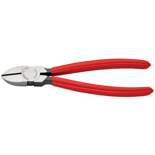 PINCE COUPANTE DE CÔTÉ 180MM - TÊTE ÉTROITE - PVC - FINITION POLIE - KNIPEX