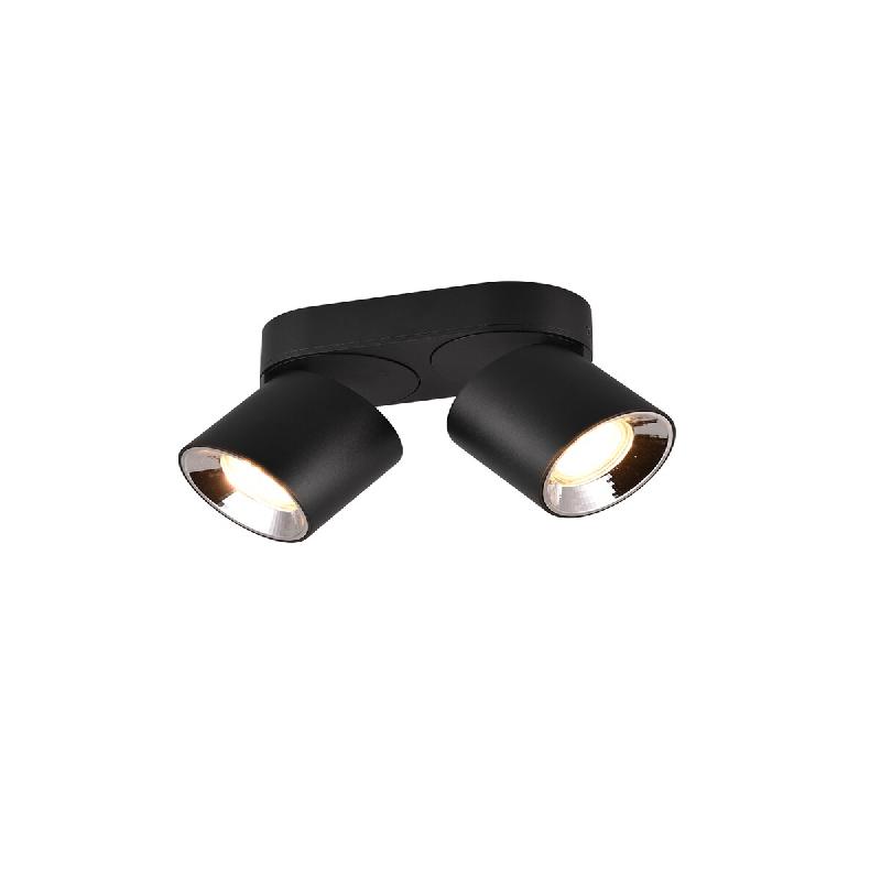 Plafonnier 2xGU10, max. 10W, Noir mat - Trio - Guayana - noir 4017807573961_0