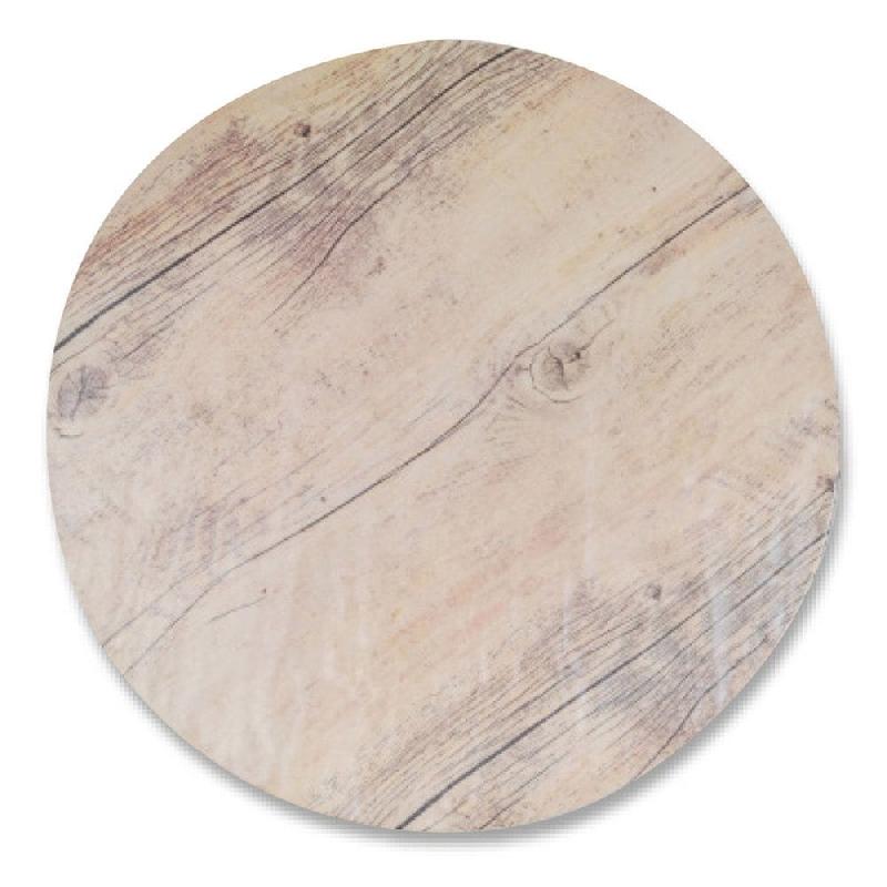 Planche ronde imitation bois mélamine Ø33cm - par 3_0