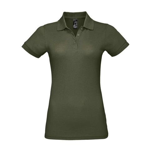 POLO PERSONNALISABLE FEMME PRIME EN POLYESTER ARMY