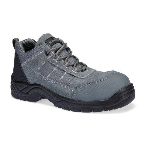 PORTWEST FC24 CHAUSSURES BASSES COMPOSITE TEXTILE SUEDE S1 SR FO GRIS MÉTAL - TAILLE 38